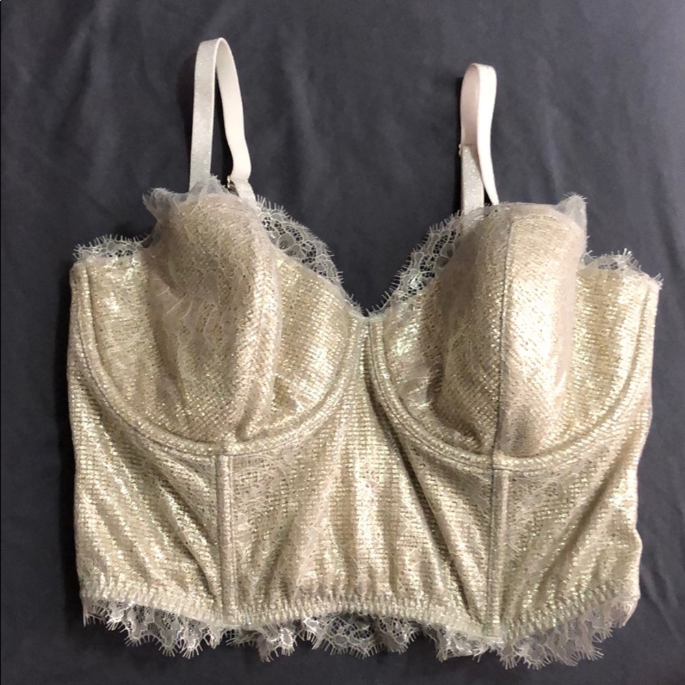 Victoria’s Secret bustier bra.